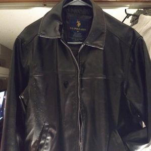 Polo leather jacket medium